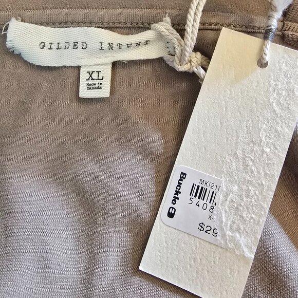 🏷️NWT   -  GILDED INTENT Tan Halter Strappy Tank sz XL  -  NWT🏷️ - Picture 5 of 5